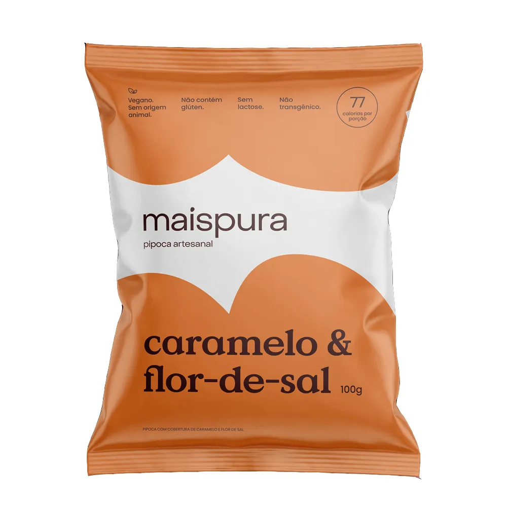 Pipoca Artesanal Mais Pura Caramelo & Flor de Sal 100g
